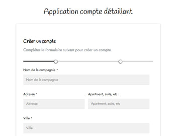 application compte détaillant