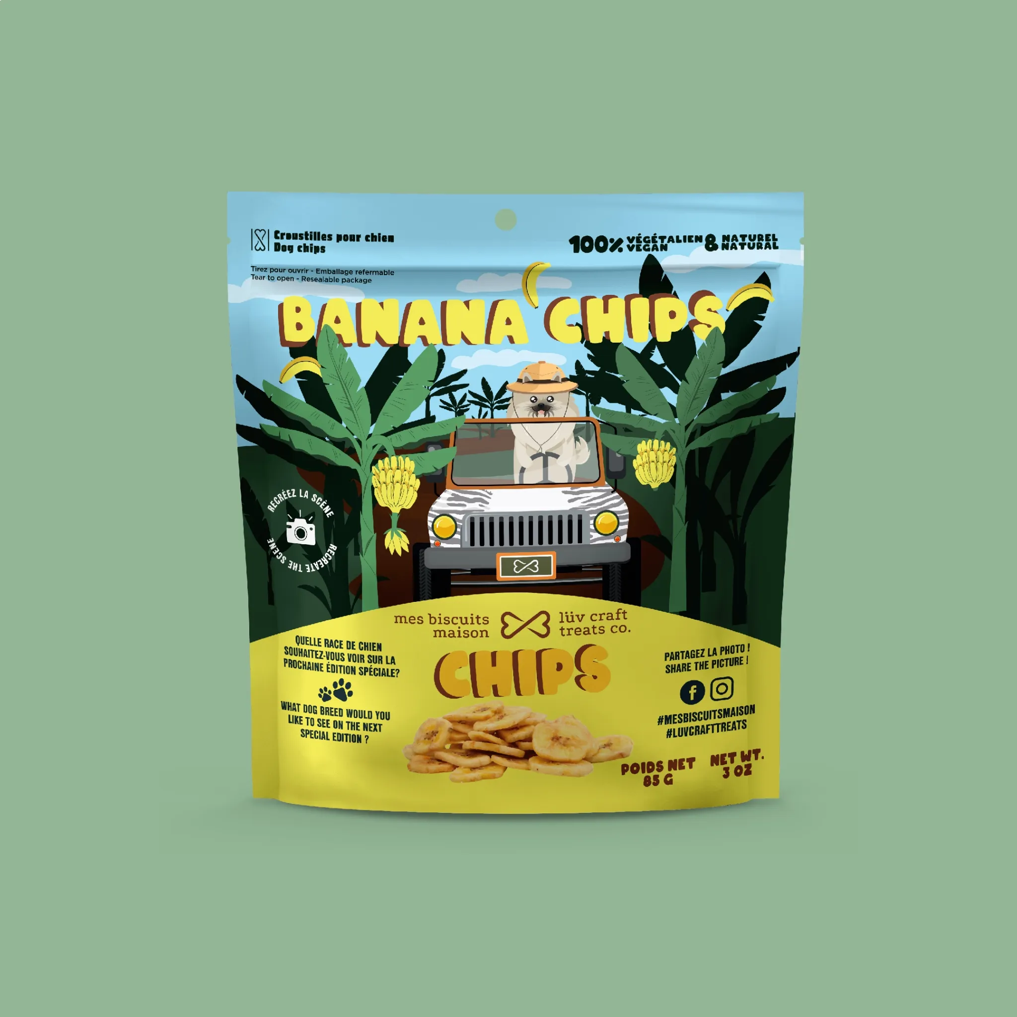 Croustilles de bananes - 85g