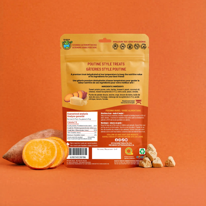 Gâterie biscuit à la patate douce pour chien — nourrissante et naturelle - Verso - Mes Biscuits Maison