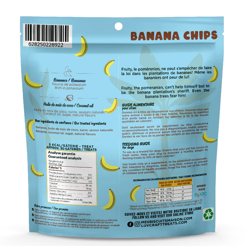 Croustilles de bananes - 85g