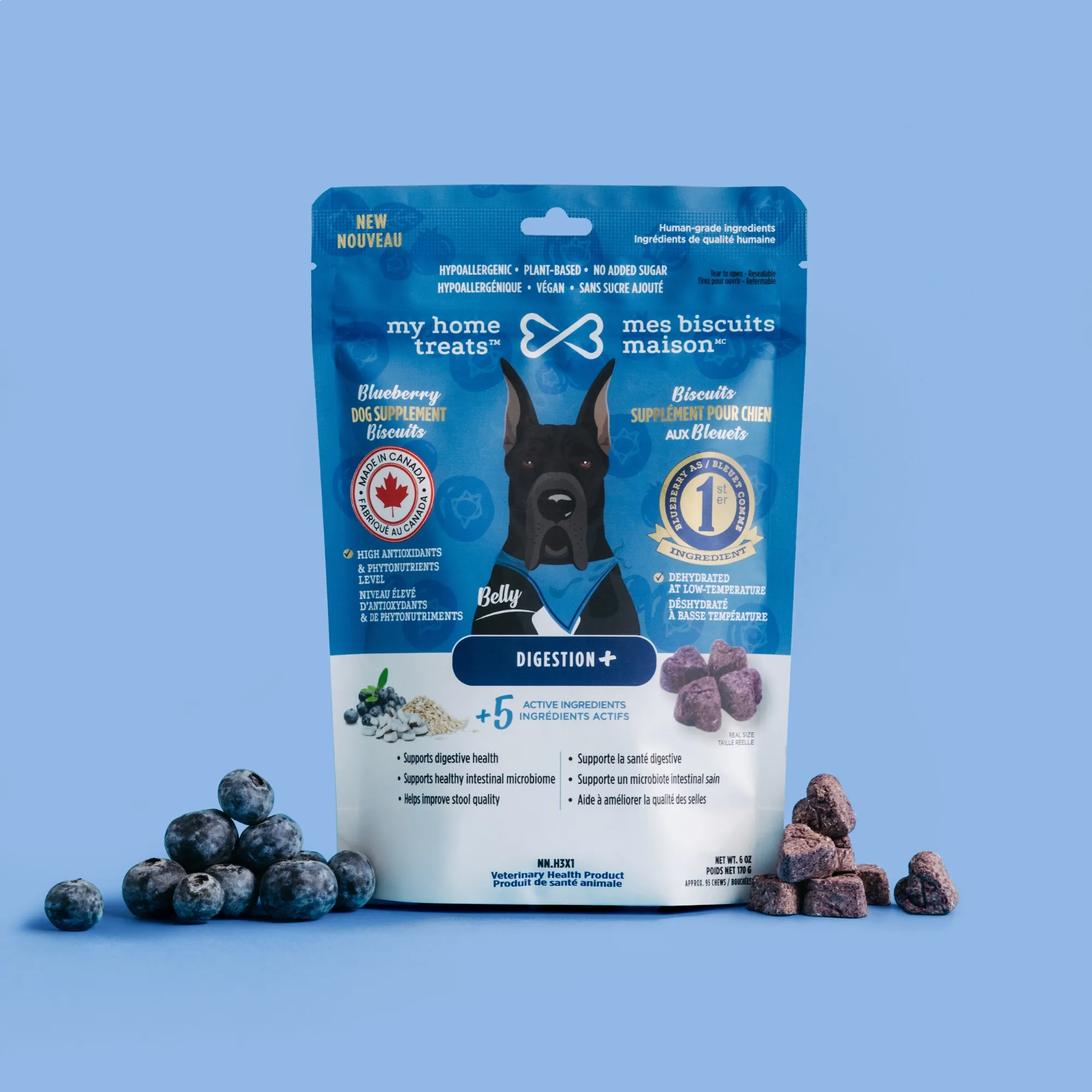 Supplément digestion avec probiotique pour chien (diarrhée & gastro)